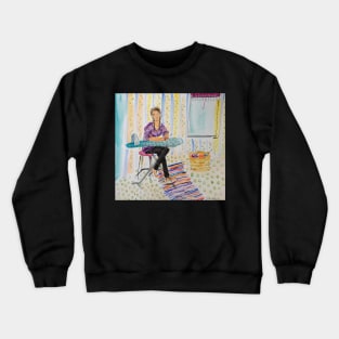 the basket of ironing Crewneck Sweatshirt